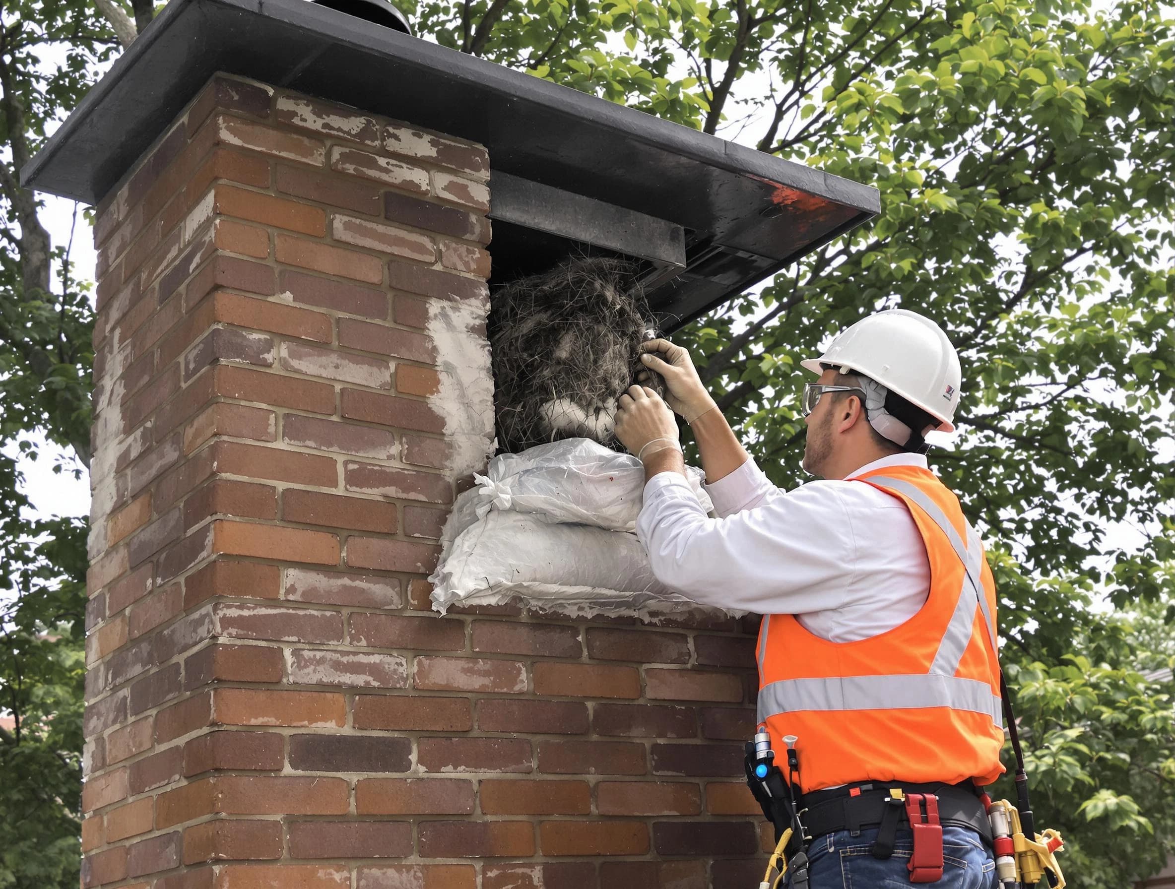 Humane removal of debris and animals by Carnot-Moon Chimney Sweep in Carnot-Moon, PA
